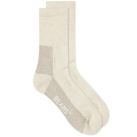 【送料無料】 ビームス プラス メンズ 靴下 アンダーウェア Beams Plus Outdoor Sock Off White