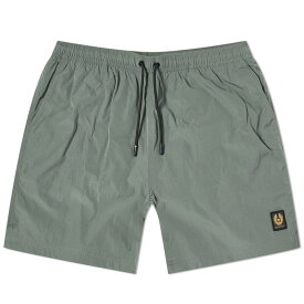 【送料無料】 ベルスタッフ メンズ ハーフパンツ・ショーツ 水着 Belstaff Clipper Swim Shorts Mineral Green