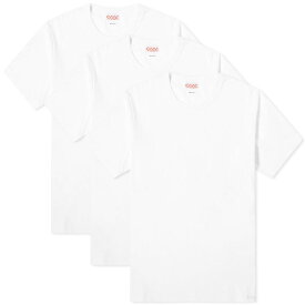 【送料無料】 ビズビム メンズ Tシャツ トップス Visvim Sublig Wide T-Shirt - 3 Pack White