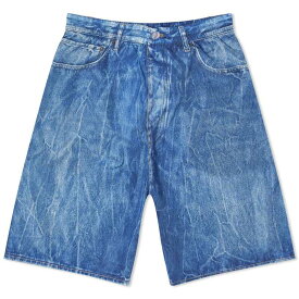 【送料無料】 バレンシアガ メンズ ハーフパンツ・ショーツ 水着 Balenciaga Denim Look Technical Fabric Swim Shorts Washed Blue