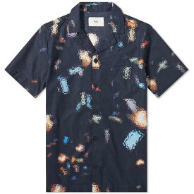 【送料無料】 フォーク メンズ シャツ トップス END. x Folk Short Sleeve Soft Collar Shirt Mini Confetti Print