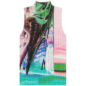 【送料無料】 プリーツ プリーズ イッセイ ミヤケ レディース シャツ トップス Pleats Please Issey Miyake Tropical Winter Sleeveless Pleats Multi