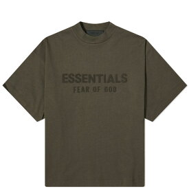 【送料無料】 フィアオブゴッド メンズ Tシャツ トップス Fear of God ESSENTIALS Spring Kids Crew Neck T-Shirt Ink