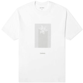 【送料無料】 ゴールドウィン メンズ Tシャツ トップス Goldwin Visual Effect Print T-Shirt White