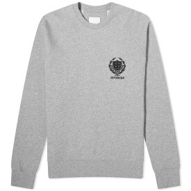 【送料無料】 ジバンシー メンズ パーカー・スウェット アウター Givenchy Crest Logo Raglan Sweatshirt Light Grey Melange