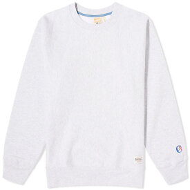 【送料無料】 チャンピオン メンズ パーカー・スウェット アウター Champion Made in USA Reverse Weave Crew Sweat Silver Grey Marl