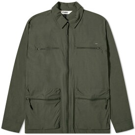 【送料無料】 レインズ メンズ シャツ トップス RAINS Tomar Zip Overshirt Green