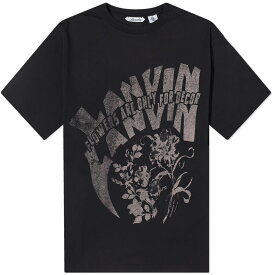 【送料無料】 ランバン メンズ Tシャツ トップス Lanvin x Future Printed T-Shirt Black
