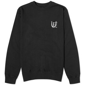【送料無料】 ユニフォームエクスペリメント メンズ パーカー・スウェット アウター Uniform Experiment Authentic Logo Sweatshirt Black