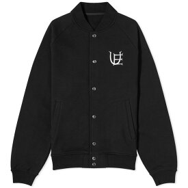 【送料無料】 ユニフォームエクスペリメント メンズ ジャケット・ブルゾン アウター Uniform Experiment Logo Varsity Bomber Jacket Black