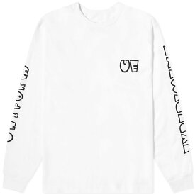 【送料無料】 ユニフォームエクスペリメント メンズ Tシャツ トップス Uniform Experiment Authentic Long Sleeve T-Shirt White