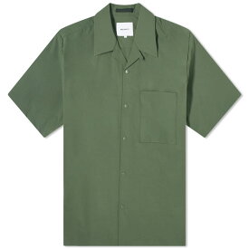 【送料無料】 ノースプロジェクト メンズ シャツ トップス Norse Projects Carsten Travel Light Short Sleeve Shirt Spruce Green
