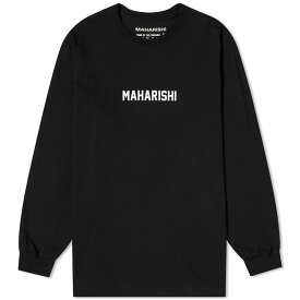 【送料無料】 マハリシ メンズ Tシャツ トップス Maharishi Long Sleeve Woodblock Dragon T-Shirt Black