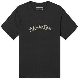 【送料無料】 マハリシ メンズ Tシャツ トップス Maharishi Bamboo Maharishi Organic T-Shirt Black