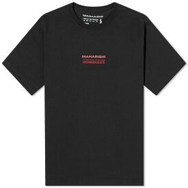 【送料無料】 マハリシ メンズ Tシャツ トップス Maharishi 30th Anniversary Aum T-Shirt Black