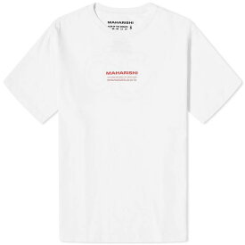 【送料無料】 マハリシ メンズ Tシャツ トップス Maharishi 30th Anniversary Aum T-Shirt White
