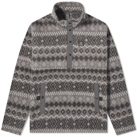 【送料無料】 ホグロフス メンズ パーカー・スウェット アウター Haglofs Mora Mid Half Snap Fleece Magnetite & True Black