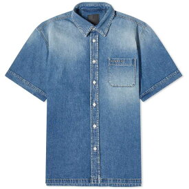 【送料無料】 ジバンシー メンズ シャツ トップス Givenchy Short Sleeve Denim Shirt Indigo Blue