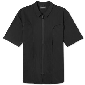 【送料無料】 ハンコペンハーゲン メンズ シャツ トップス Han Kjobenhavn Technical Short Sleeve Zip Shirt Black