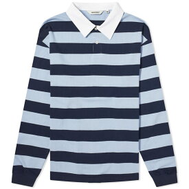 【送料無料】 ユニフォームブリッジ メンズ Tシャツ トップス Uniform Bridge Naval Collar Rugby T-Shirt Navy