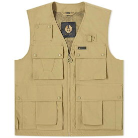 【送料無料】 ベルスタッフ メンズ ベスト アウター Belstaff Castmaster Shell Gilet Aloe