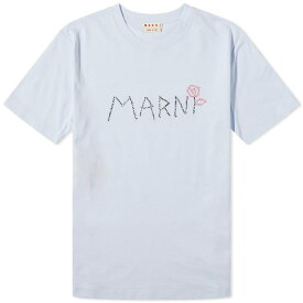 【送料無料】 マルニ レディース Tシャツ トップス Marni T-Shirt Light Blue