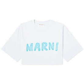 【送料無料】 マルニ レディース Tシャツ トップス Marni T-Shirt Light Blue