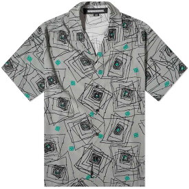 【送料無料】 ネイバーフッド メンズ シャツ トップス Neighborhood Geometric Hawaiian Vacation Shirt Grey