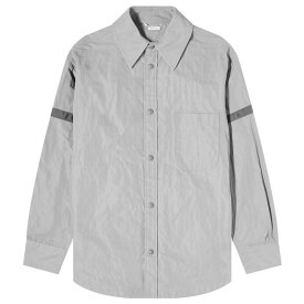 【送料無料】 トムブラウン メンズ ジャケット・ブルゾン アウター Thom Browne Oversized Tonal Shirt Jacket Light Grey