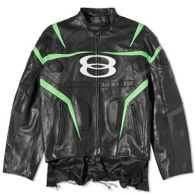 【送料無料】 バレンシアガ メンズ ジャケット・ブルゾン アウター Balenciaga Oversized Biker Jacket Black