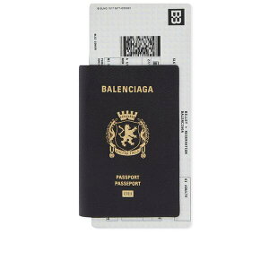 【送料無料】 バレンシアガ メンズ 財布 アクセサリー Balenciaga Passport Zip Wallet Black