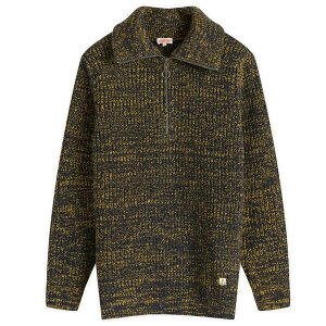 A[bNX Y AE^[ jbgEZ[^[ n[tWbv Armor-Lux Half Zip Jumper Navy & Sunflower lCr[