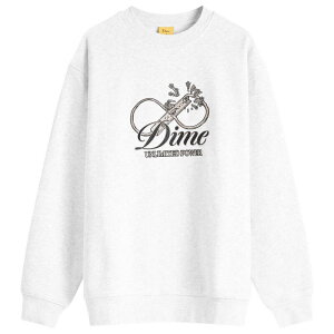 �_�C�� �����Y �A�E�^�[ �p�[�J�[�E�X�E�F�b�g �V���c Dime Cursive Power Sweatshirt Ash �A�b�V��