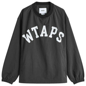 �_�u���^�b�v�X �����Y �A�E�^�[ �p�[�J�[�E�X�E�F�b�g ���S WTAPS 03 Logo Applique Pullover Track Top Black �u���b�N