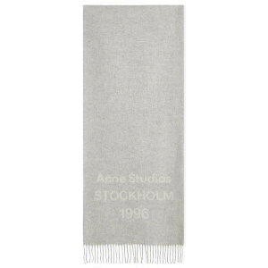 ANl XgDfBIY Y ANZT[ }t[EXg[EXJ[t Acne Studios Venus 1996 RWScarf Light Grey Melange & White zCg