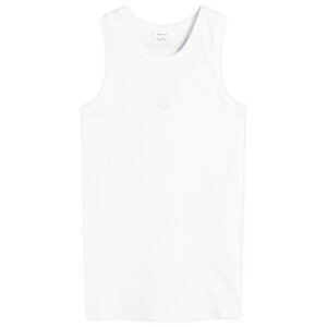 ALT_[E}bNC[ Y AE^[ xXg _E S Alexander McQueen Upside Down Logo Vest Optical White zCg