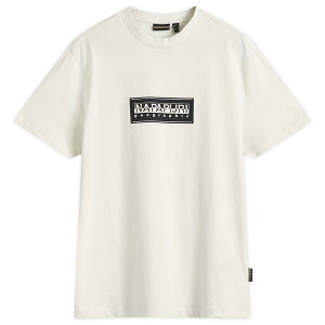 �i�p�s�� �����Y �g�b�v�X T�V���c ���S Napapijri Box Logo T-Shirt White Whisper �z���C�g