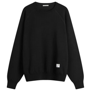 ���j�t�H�[���G�N�X�y�������g �����Y �A�E�^�[ �j�b�g�E�Z�[�^�[ ���S Uniform Experiment UE Jacquard Logo Knit Sweater Black �u���b�N
