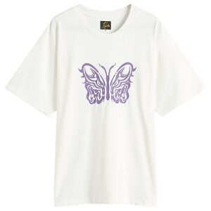�j�[�h���Y ���f�B�[�X �g�b�v�X T�V���c �N���[�l�b�N Needles x Kae Tanaka Crew Neck T-Shirt Off White �I�t�z���C�g