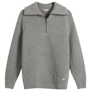 �A�����[�����b�N�X �����Y �A�E�^�[ �j�b�g�E�Z�[�^�[ ���u�j�b�g �n�[�t�W�b�v Armor-Lux Half Zip Rib Knit Jumper Slate �X���[�g