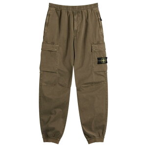 �X�g�[���A�C�����h �����Y �{�g���X �J�W���A���p���c T�V���c Stone Island Sateen Cargo Jogger Pants Military Green �O���[��
