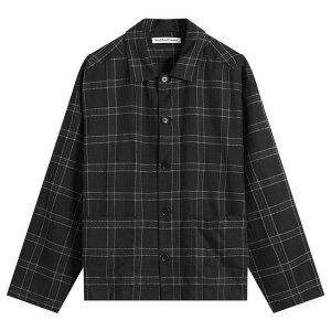 【送料無料】 ワイエムシー メンズ シャツ トップス YMC PJ Check Overshirt Black & Grey