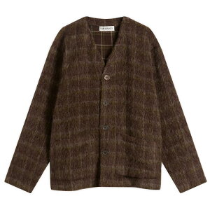 �A���[���K�V�[ �����Y �A�E�^�[ �j�b�g�E�Z�[�^�[ �J�[�f�B�K�� Our Legacy Mohair Cardigan Dorf Check Hairy Wool �`�F�b�N