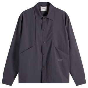 【送料無料】 パス ノーマル スタジオ メンズ シャツ トップス Pas Normal Studios Off-Race Tech Overshirt Steel