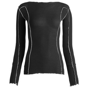 【送料無料】 ベースレンジ レディース Tシャツ トップス Baserange Omato Long Sleeve T-Shirt Murano Navy