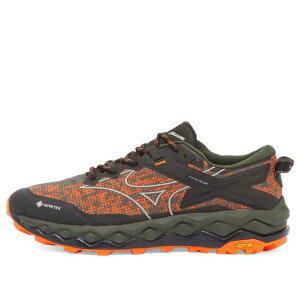 �~�Y�m �����Y �V���[�Y �X�j�[�J�[ Mizuno x Maharishi Wave Mujin Sneaker Vibrant Orange Cool Grey & Pine Grove �O���[