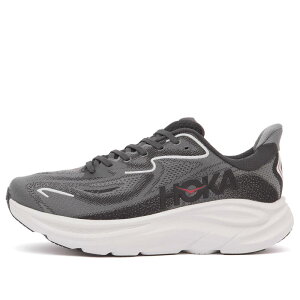 yz zbJIlIl Y Xj[J[ V[Y HOKA ONE ONE M Clifton 10 Sneaker Carbon Black & Satellite Grey