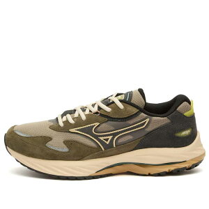 ~Ym Y V[Y Xj[J[ Mizuno WAVE RIDER  Sneaker Vintage Khaki Black Sand & Grape Leaf ubN