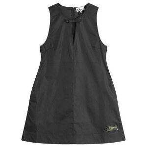�K�j�[ ���f�B�[�X �g�b�v�X �����s�[�X �i�C���� �~�j GANNI Duchesse Nylon Mini Dress Black �u���b�N