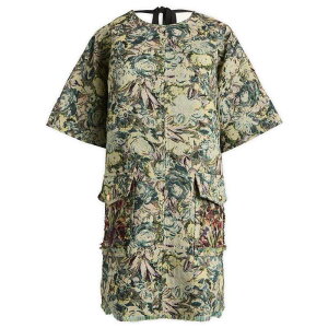 �K�j�[ ���f�B�[�X �g�b�v�X �����s�[�X �~�j GANNI Boxy Kimono Mini Dress Jadeite